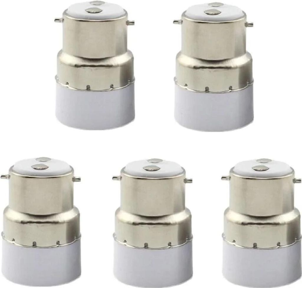 Balení 5 adaptérů z objímky B22 na E14. Adaptér B22 pro Obrázek produktu 