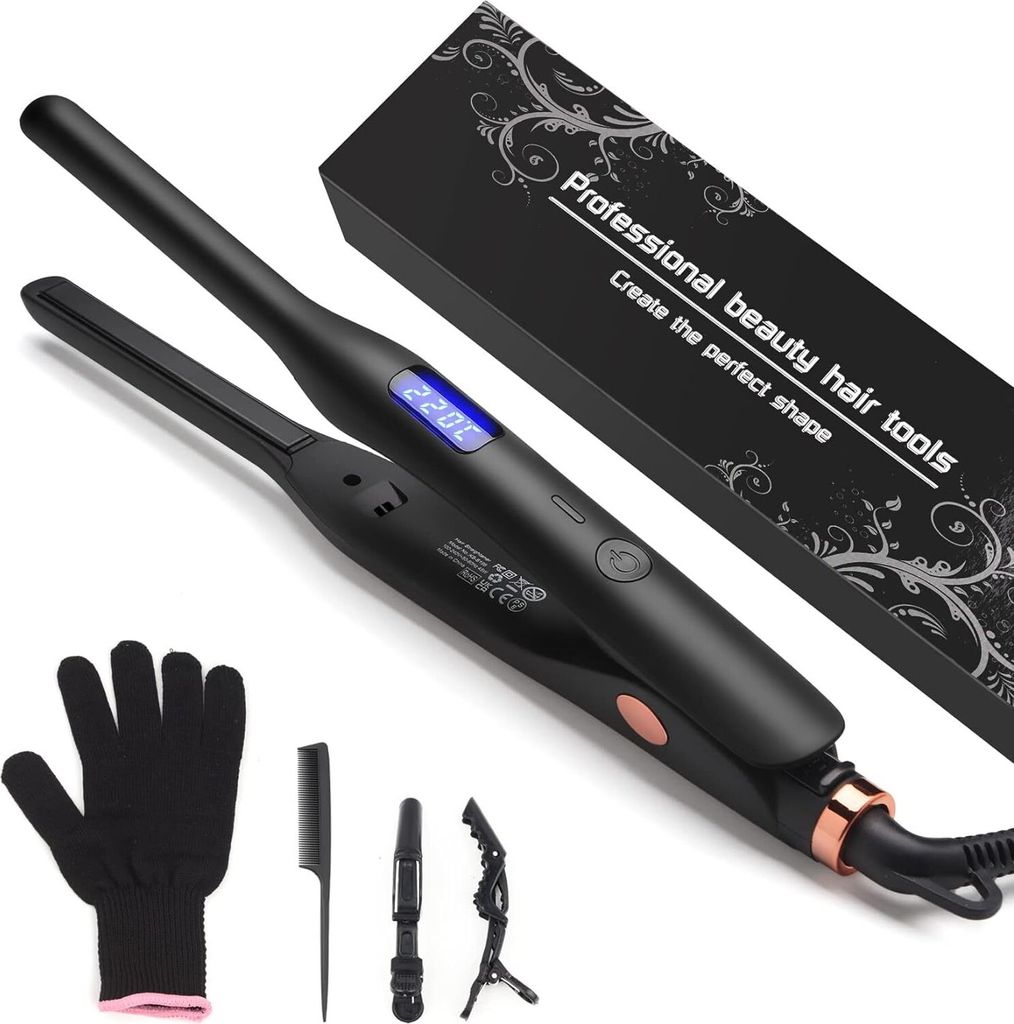 Glätteisen locken und glätten 2 in 1,100-220°C, LCD-Display Produktbild 