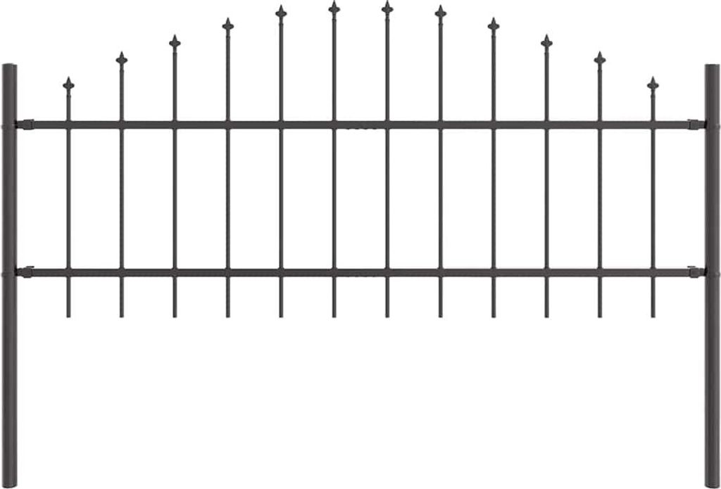 vidaXL Gartenzaun Woerden Grau