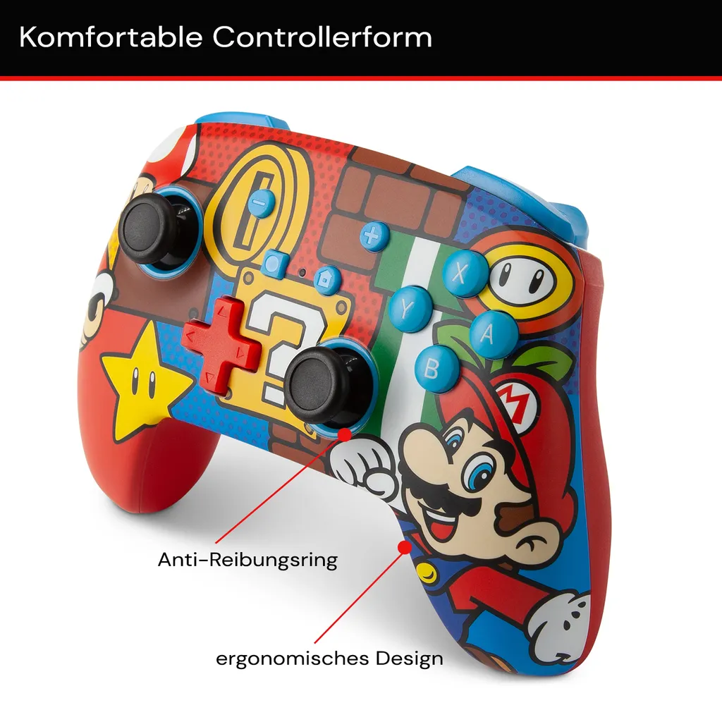 Manette Switch sans fil PowerA Mario Pop avec Boutons Programmables - 2