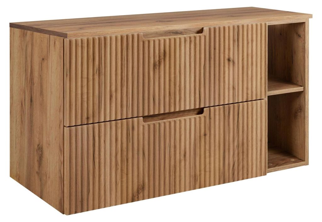 RODAN | Szafka Pod Umywalkę - Brązowa - 80 cm - 2 Szuflady Zdjęcie produktu 