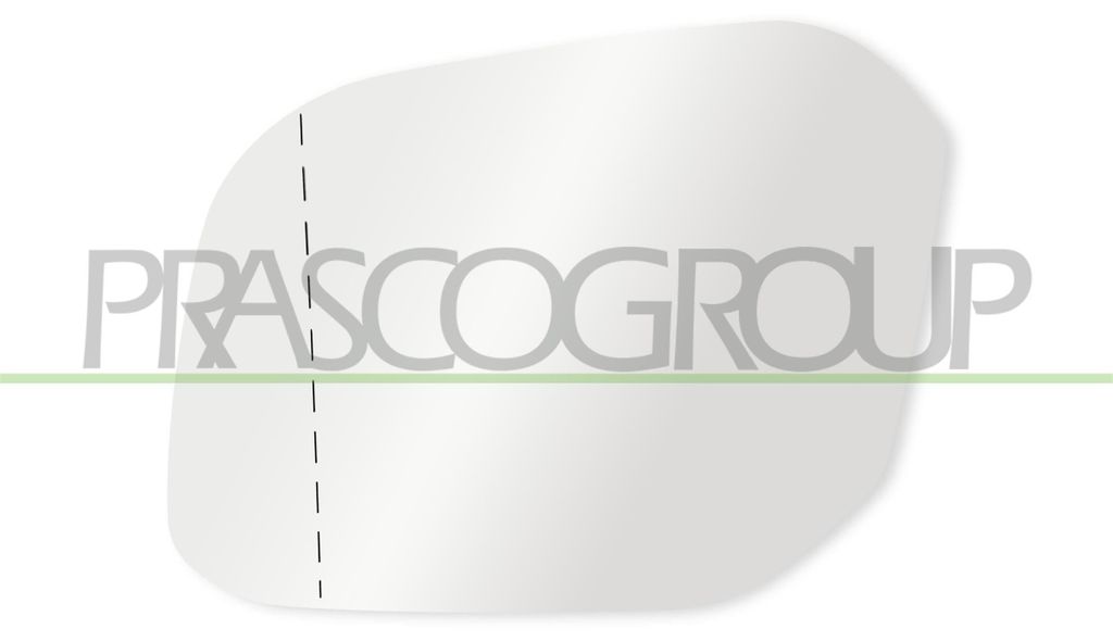 PRASCO Spiegelglas Außenspiegel Links für VW CADDY IV Kombi (SAB, SAJ) Asphärisch VG9077504
