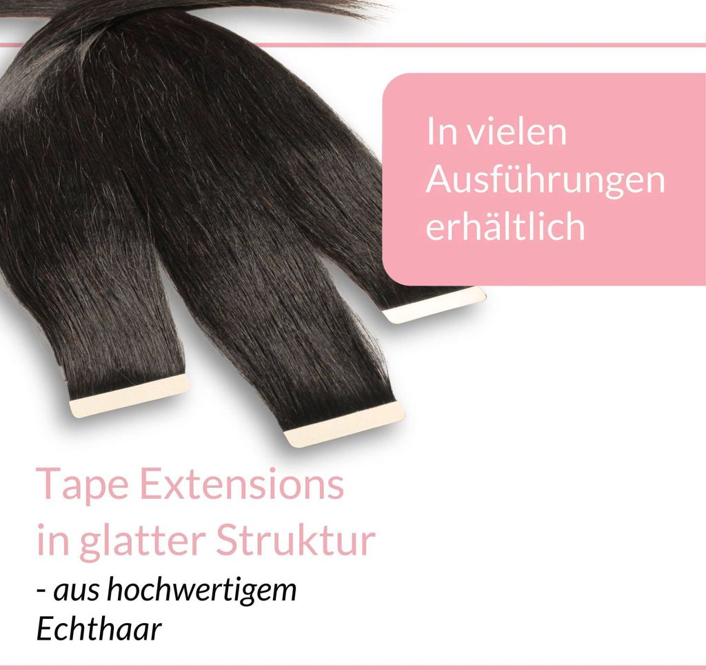 hair2heart pásky na predlžovanie ľudských vlasov rovné - 10 Obrázok produktu 3
