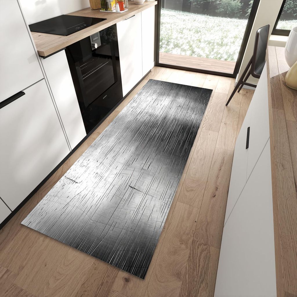 Küchenteppich 90x240cm rutschfest & abwischbar PVC Läufer - Strukturierte Oberfläche