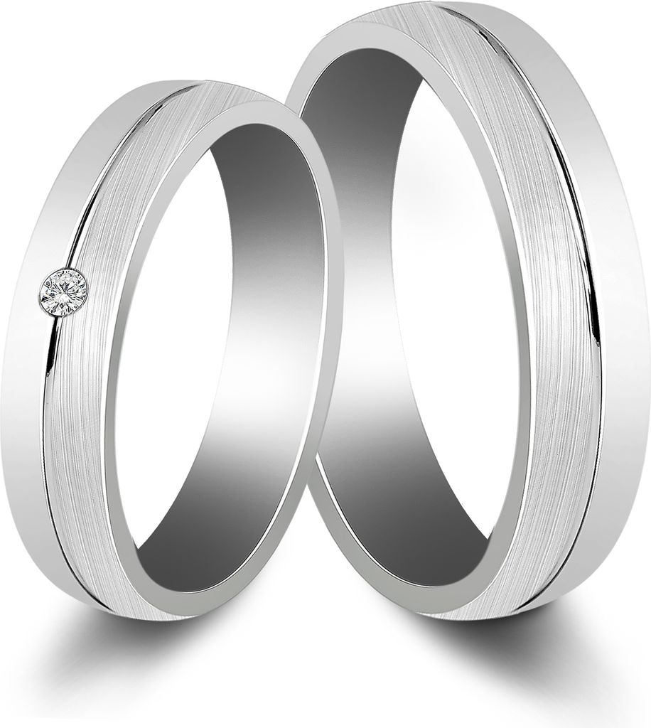 925/- Echt Silber Partnerring "Thobie" für Herren, Produktbild 