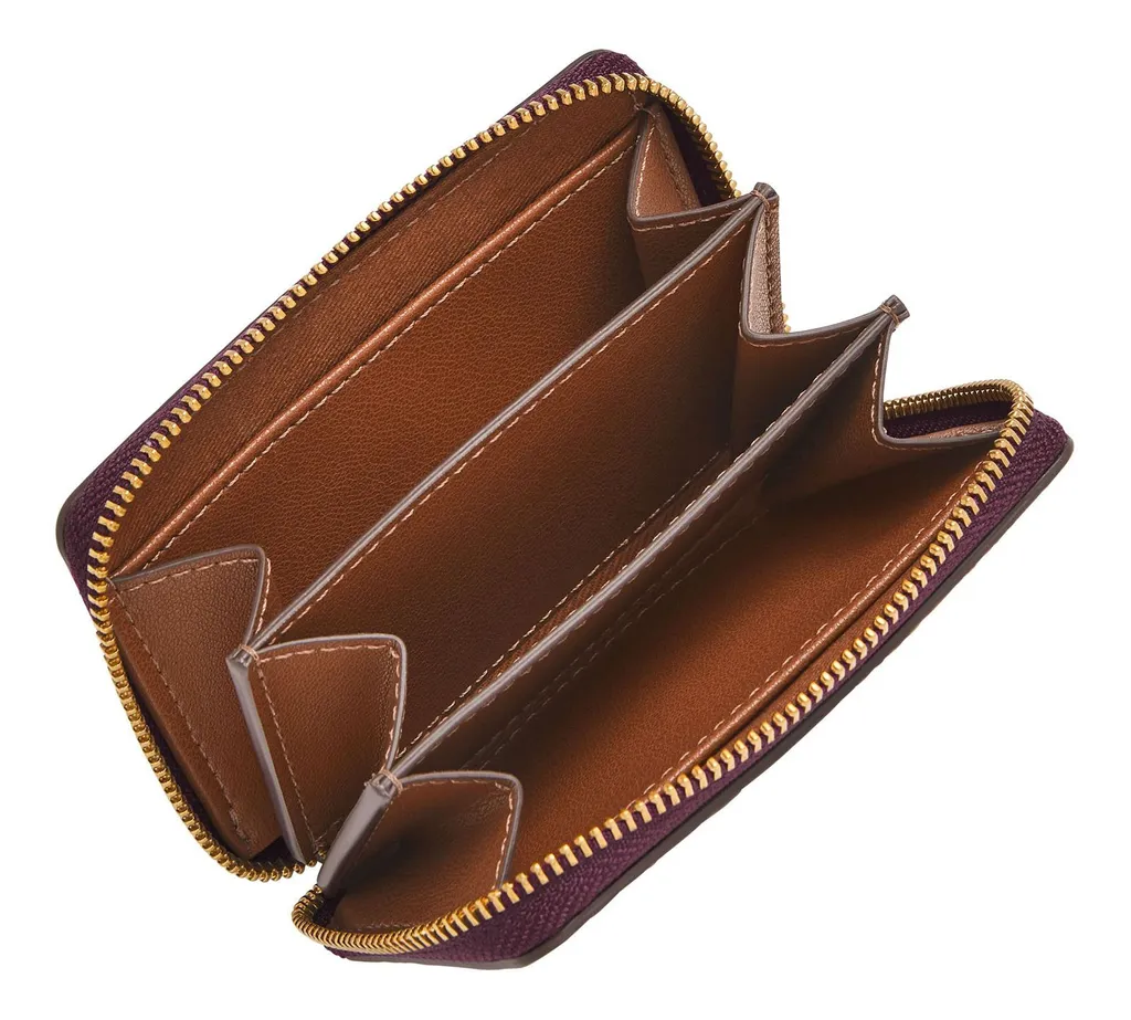 Fossil Logan Zip Around Card Case Amethyst RFID SL10045553 - 2