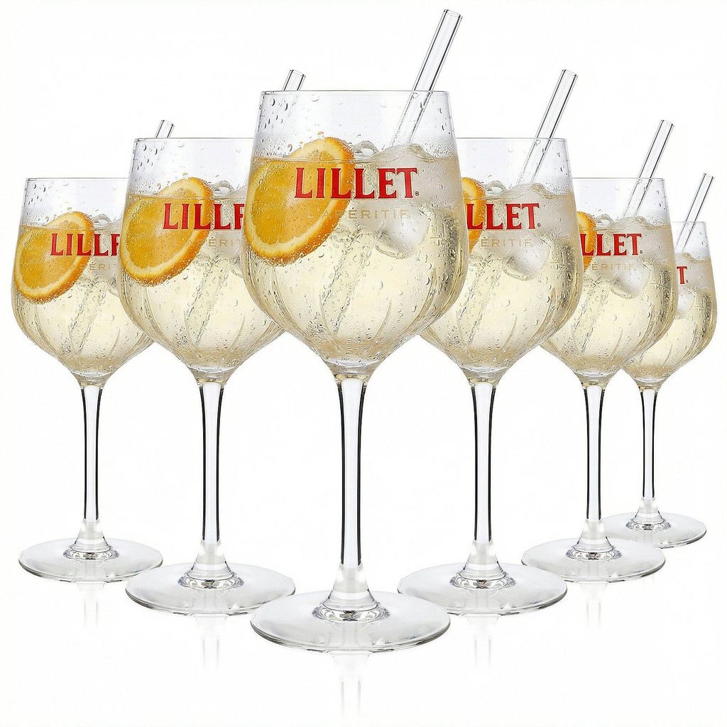 Original Lillet Signature Gläser 6er Set 0,45l Aperitif Produktbild 