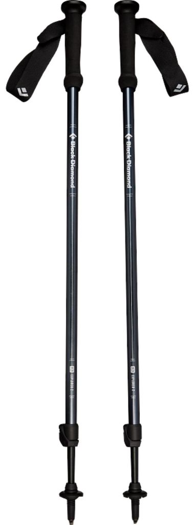 Trekkingstöcke Explorer 2 (schwarz, 1 Paar, 100 bis 140 cm)