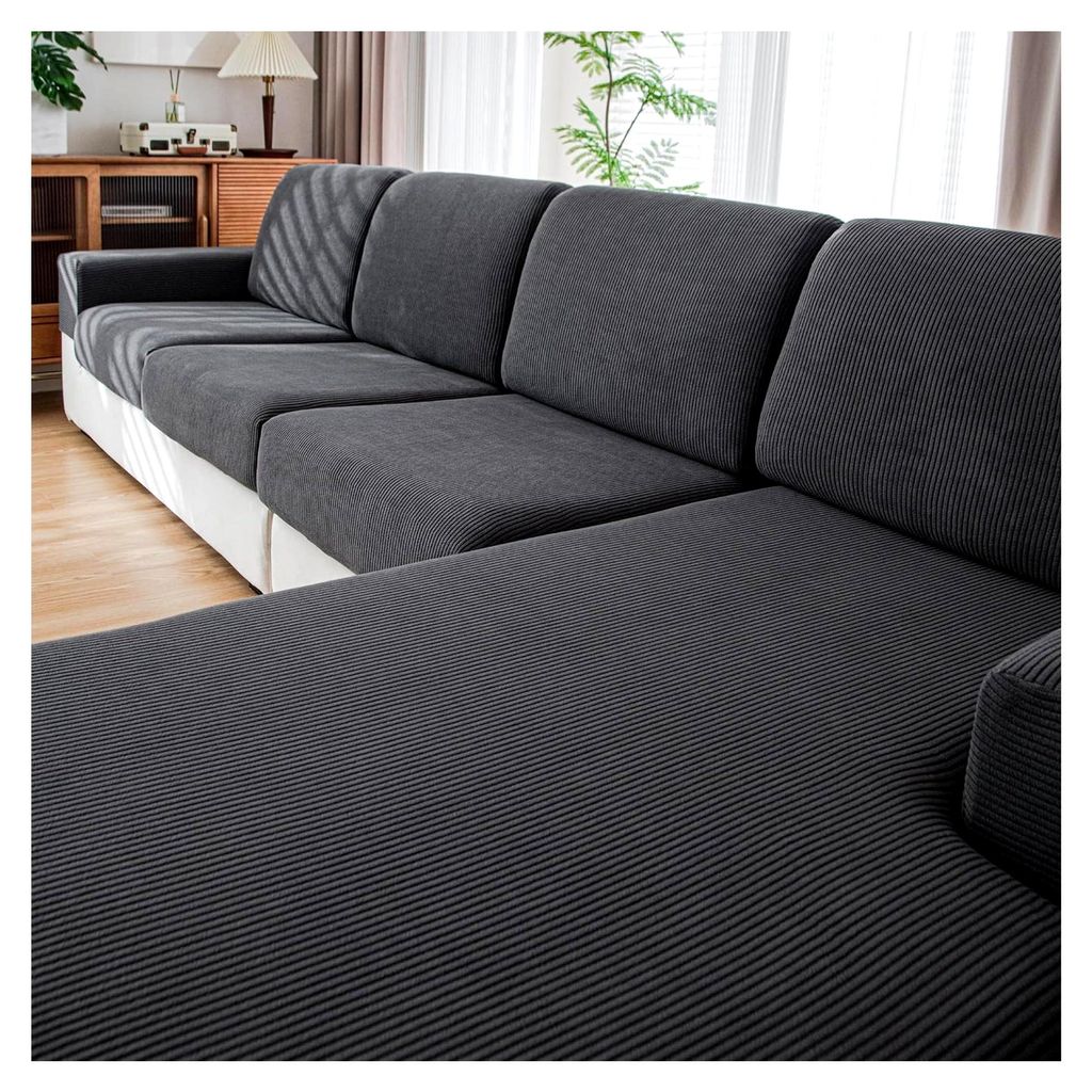 Wasserdichte Stretch-Couchbezüge für Sektionalsofas, waschbar für 3 Kissen, Möbelschutz, Schonbezüge für Sofas, geeignet für Haustiere, Rüc...
