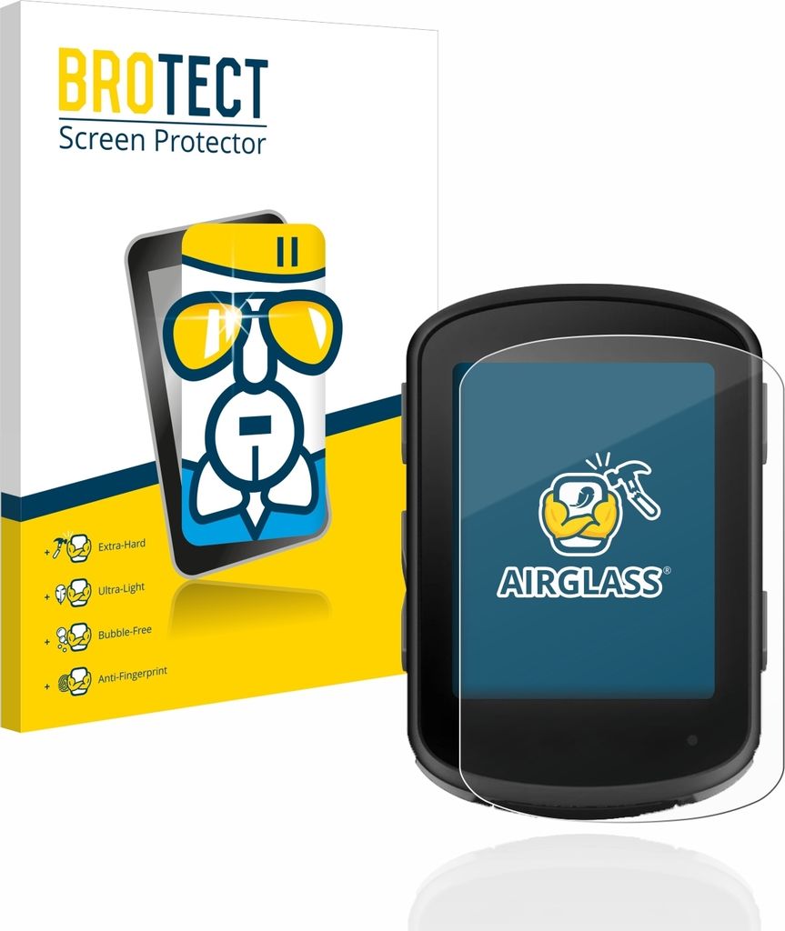 BROTECT Schutzglas für Garmin Edge 540 / Edge 840 Schutzfolie Panzer Folie Glas Display Schutz klar