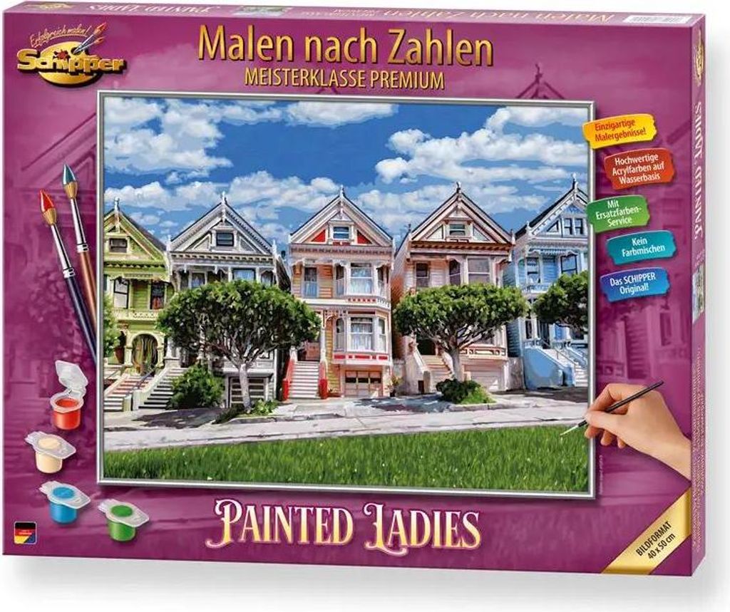 Schipper 609130900 Malen nach Zahlen ? Painted Ladies - Productafbeelding 