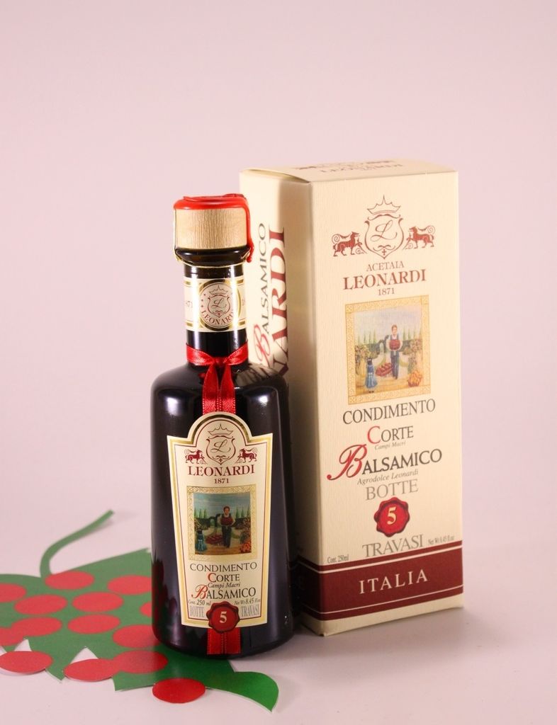 Condimento Balsamico 'Corte 5' 250 ml. - Acetaia Leonardi Immagine del prodotto 
