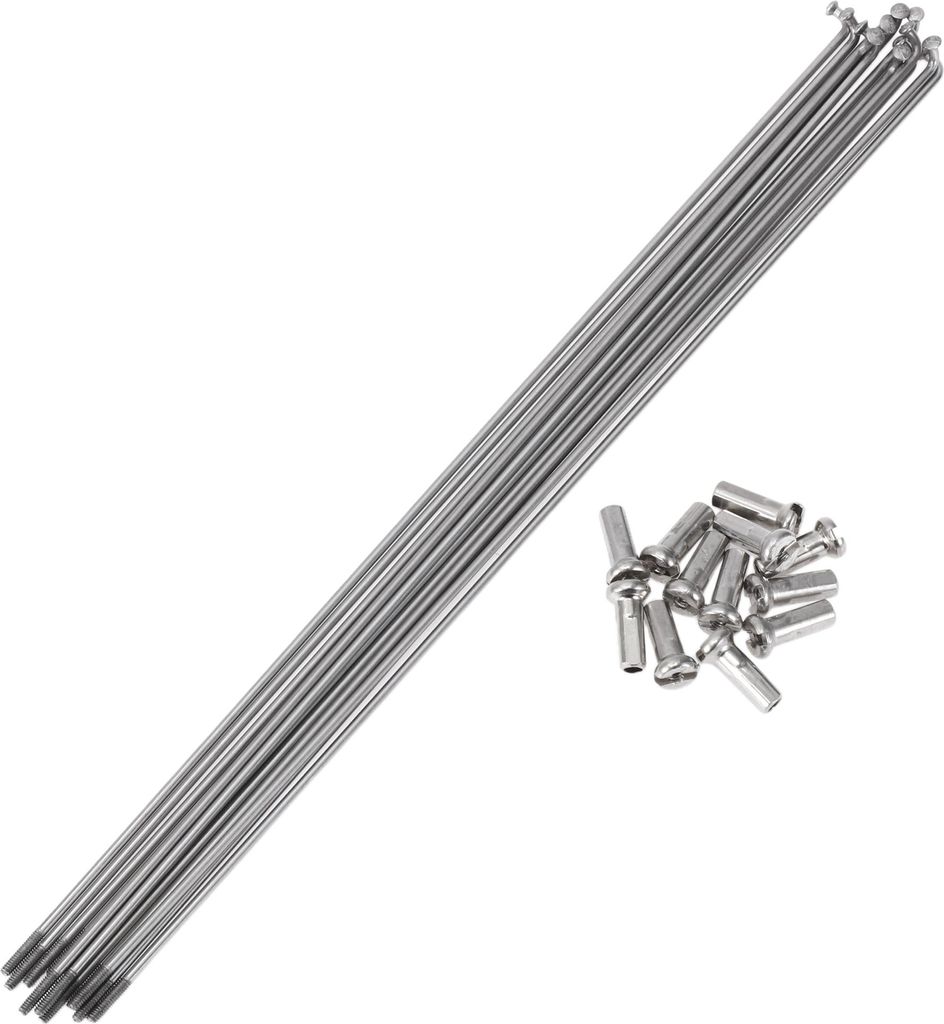 12 Set 14G Fahrradspeichen 245mm Fahrradrad Speichen 304 Edelstahl Silber Ton