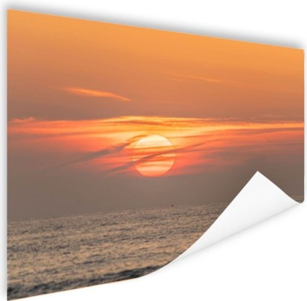 MuchoWow Poster Sonnenuntergang auf dem Meer 60x40 cm - Schlafzimmerdekoration