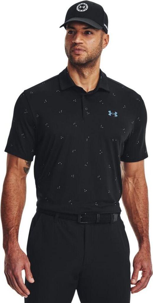 Under Armour Golf Playoff 3.0 Printed Kurzarm-poloshirt Schwarz S Herren Schwarz S