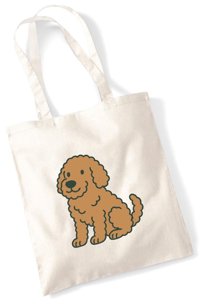 Huuraa Jutebeutel Labradoodle Comic Labradoo 10 Liter Natural Baumwolle Tasche Geschenkidee