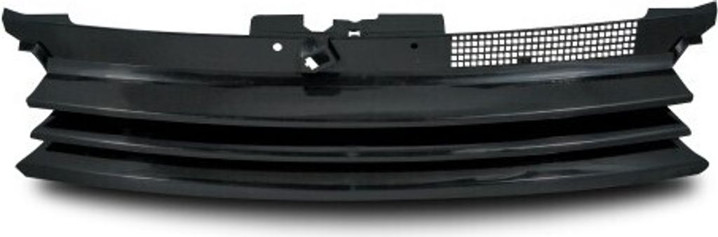 Kühlergrill Sportgrill Schwarz ohne Emblem mit Halbmond für VW Golf 4 IV 1997-05