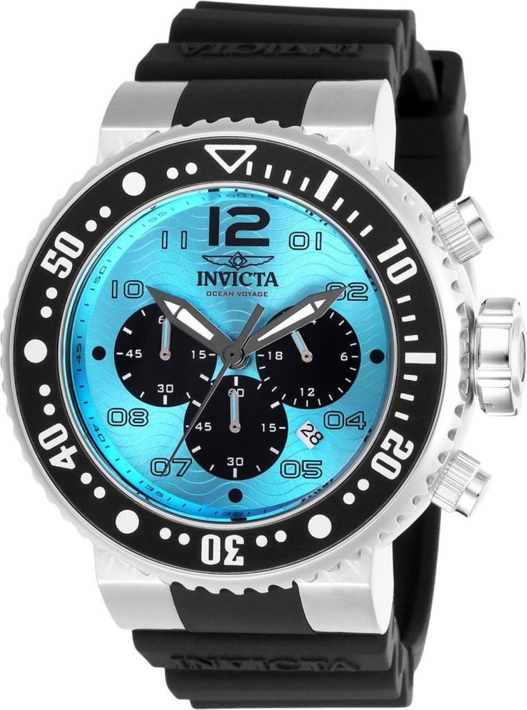 Invicta Pro Diver 26735 Herren uhr - Wasserdicht - Analog - Quarzuhrwerk - Edelstahl mit blauen zifferblat - 52mm
