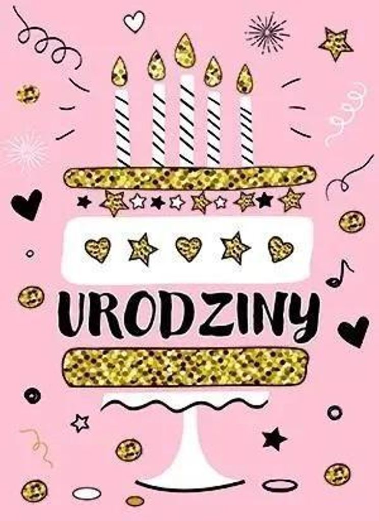 Karte B6 Geburtstag – Glitzer-Torte – Henry