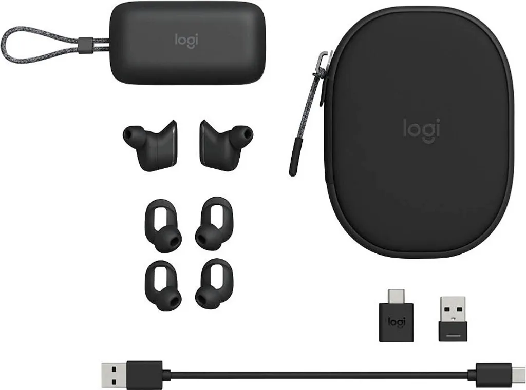 Casque Logitech Zone True Wireless pour Visioconférence et Télétravail