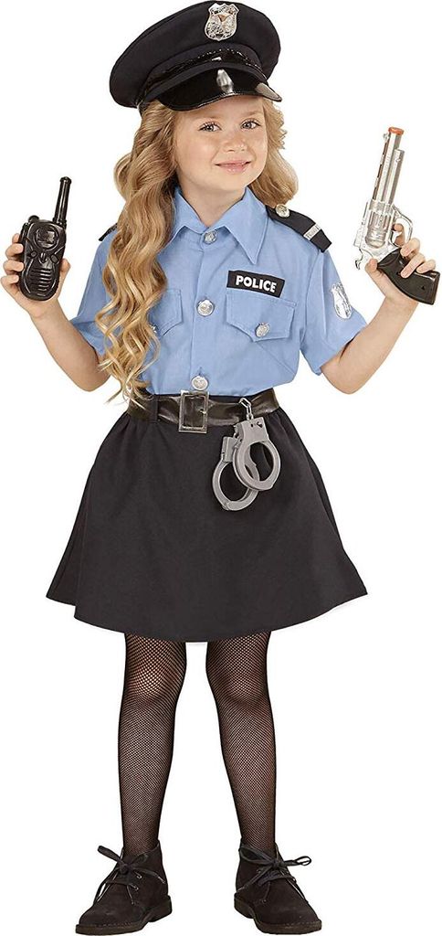 POLIZISTIN (Bluse, Rock, Gürtel, Mütze) 158 Produktbild 