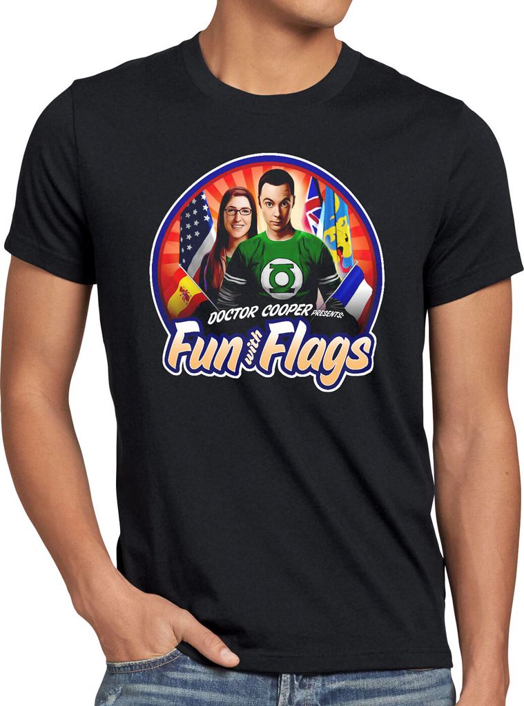 BaumwolleCloud Fun wih Flags Herren T-Shirt sheldon flagge fahne banner amy