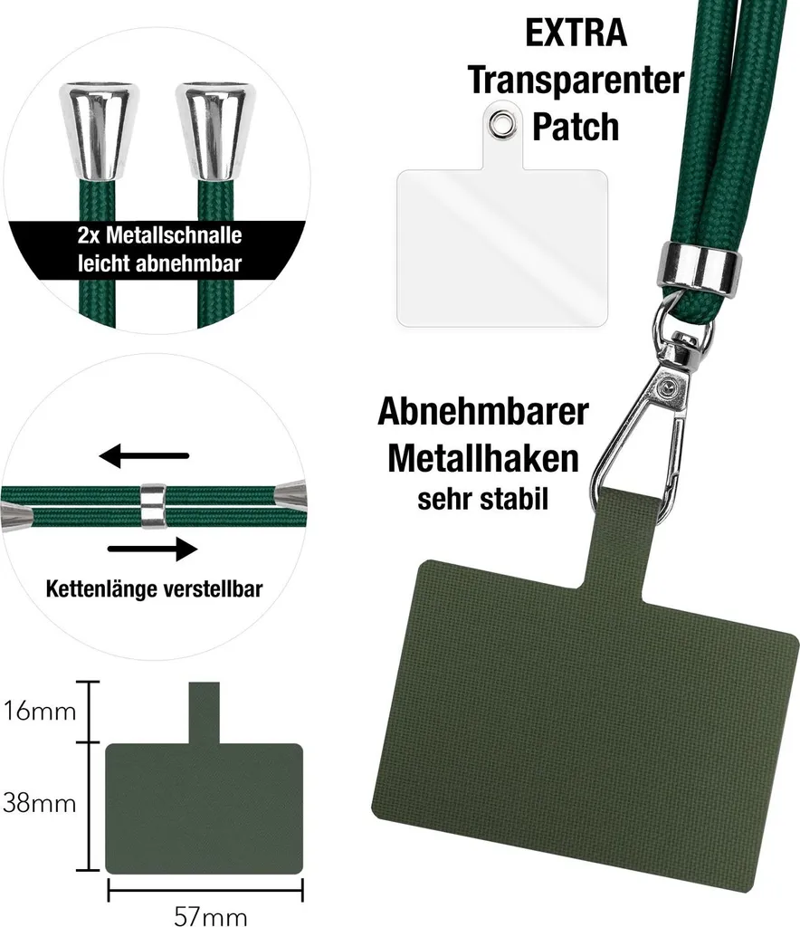 Crossover Mobile: HoldMe Air Edition Verde Scuro e Argento 160cm - 3