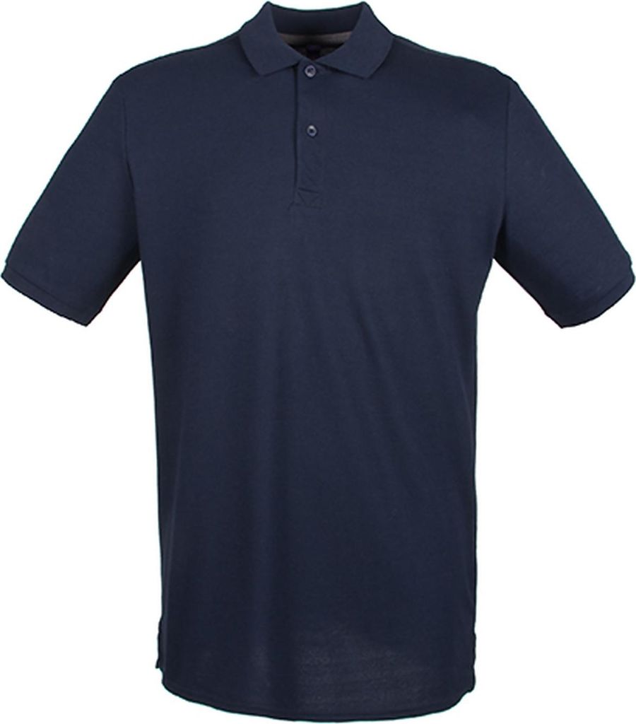 Henbury H101 | Herren Modern Fit Baumwolle Microfine-Piqué Polo Shirt - Farbe: Oxford Navy - Größe: 5XL