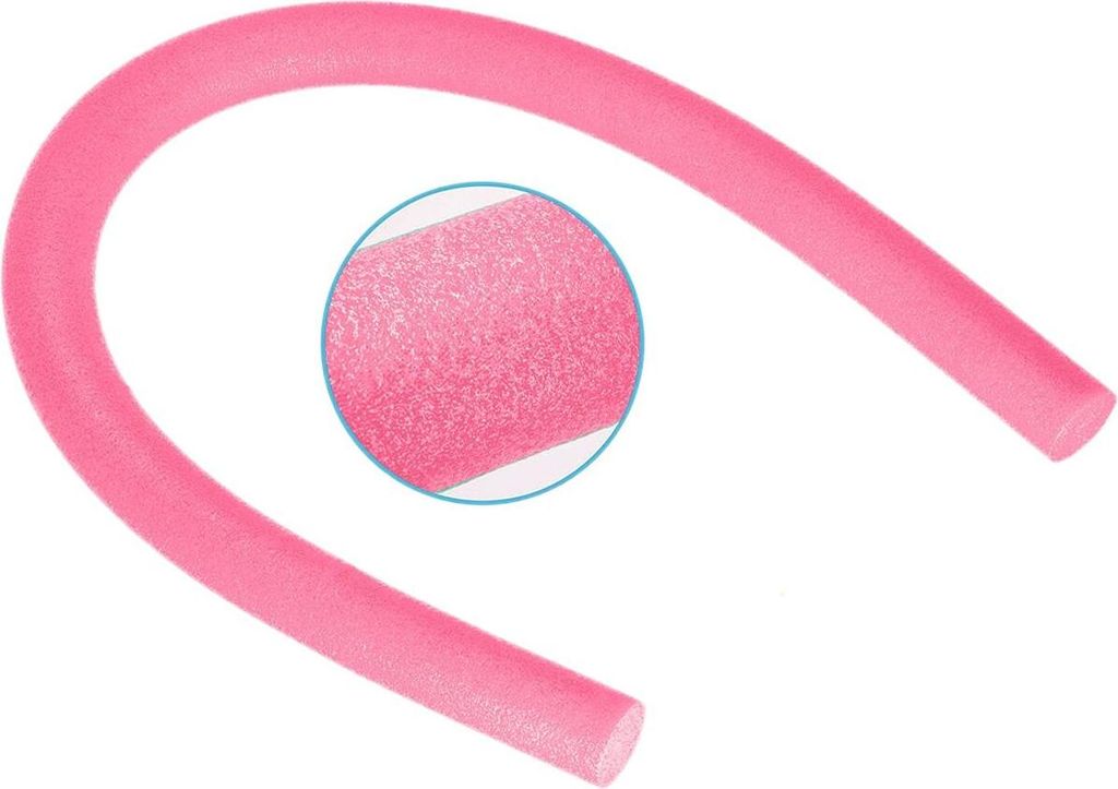 Nudeln für den Schwimmunterricht in einem gemütlichen rosa Produktbild 