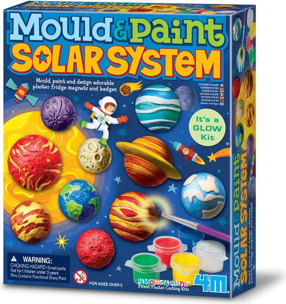 Système solaire à peindre 4M - Jouet éducatif avec peinture incluse