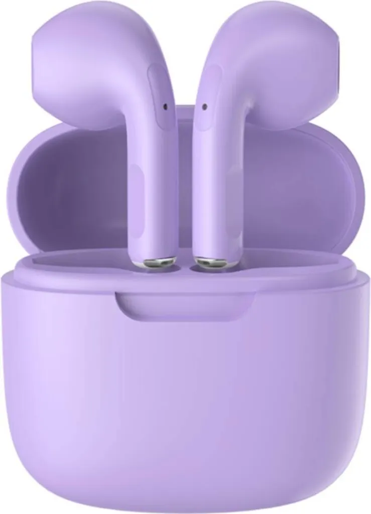 BigBen, cuffie intrauricolari senza fili Bluetooth 5.3, viola