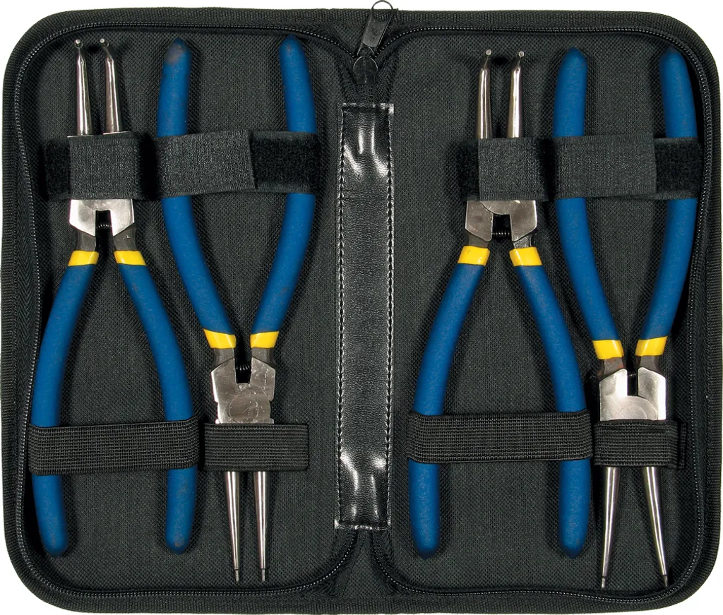 Kit pince à circlips 175 mm 4 pièces pour retirer facilement vos bagues de sécurité