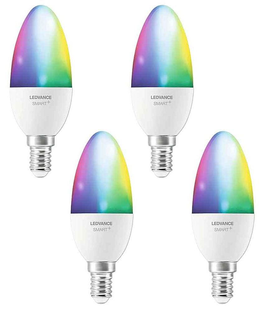 4 x Ledvance LED Smart+ Kerze 4,9W = 40W E14 matt 470lm Produktbild 