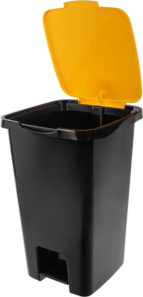 Recensione Pattumiera 45L Pedale Plastica Nero-Giallo | Best Buy