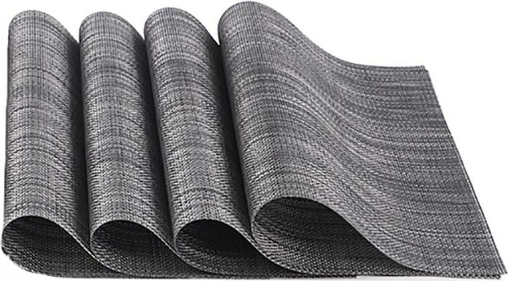 Sets (4er-Set), Gleitabwaschbare Tischsets, Lehmabweisende Hitzebeständige Sitzauflagen, Schmutzfänger und -unterlegscheiben, Platzsets für Küc...