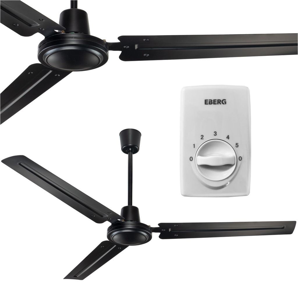 EBERG HTX Deckenventilator 140 cm 5 Geschwindigkeiten mit Produktbild 