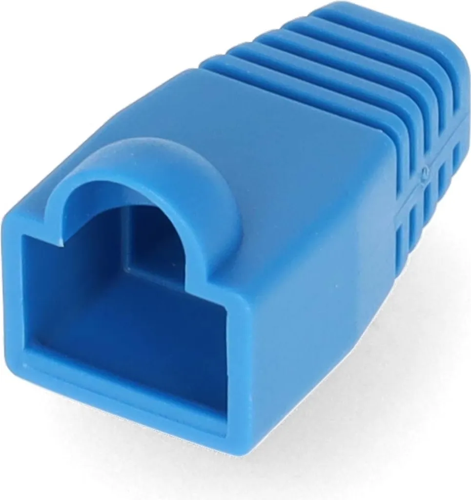 Kit 10 Stivali Protettivi RJ45 PVC Blu per Cavi Rete LAN