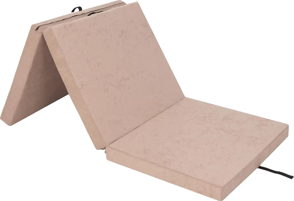 HobbyGarden Ben: Materasso Pieghevole 195x80x8 cm Marrone Scuro - Arredo Ospiti