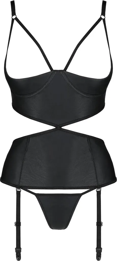 Corset Jannies Open Cups Noir pour Soirée Romantique en Solo