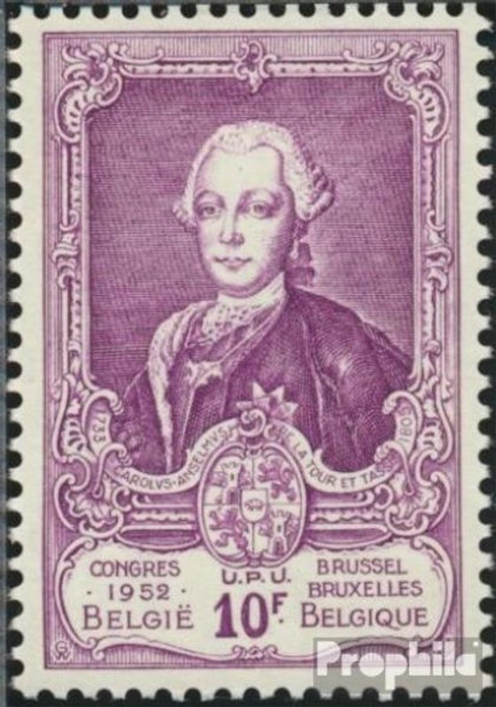 Briefmarken Belgien 1952 Mi 938 postfrisch Postkongreß