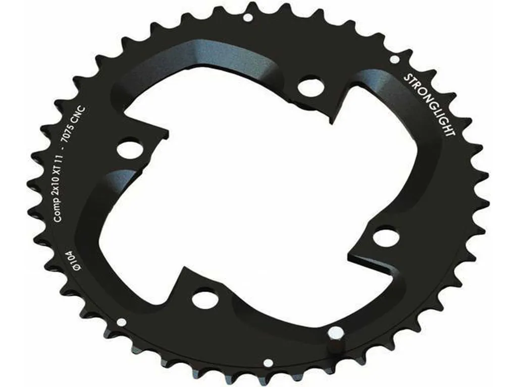 Plateau extérieur 40 dents pour pédalier Shimano XT 2x10V VTT Noir