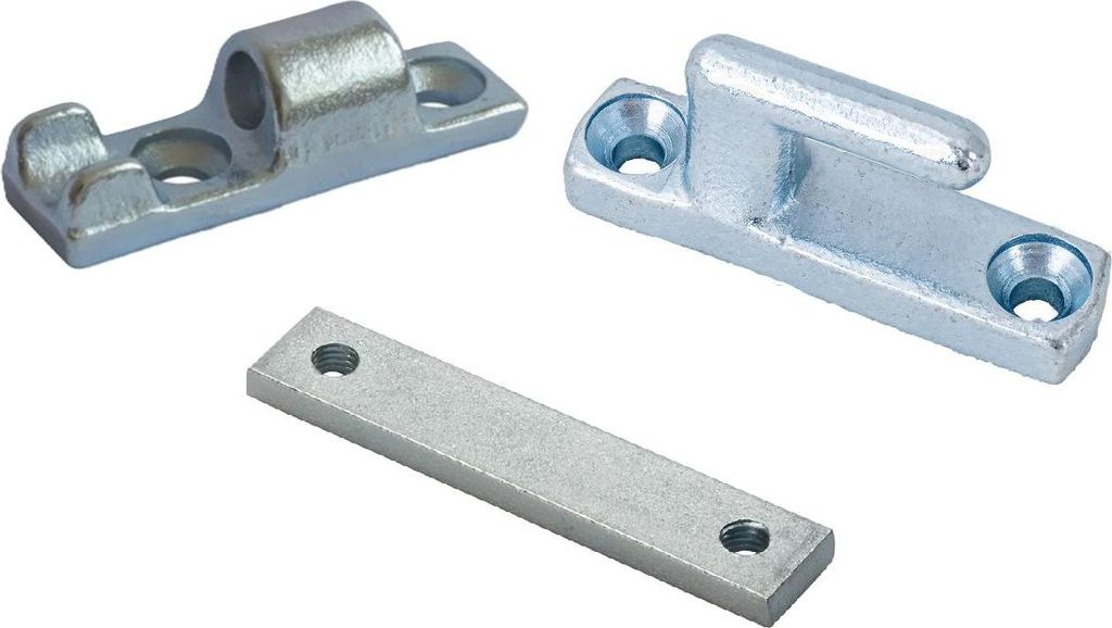 WINTERHOFF Bordwandscharnier Set 90 mm Seitenscharnier für Anhänger