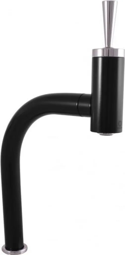 Mitigeur haut lavabo SEINA JOYSTICK 25,8 cm en laiton chromé noir mat