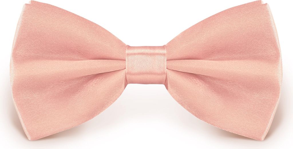 Fliege Zartrosa Größe verstellbar aus Polyester einfarbig Produktbild 