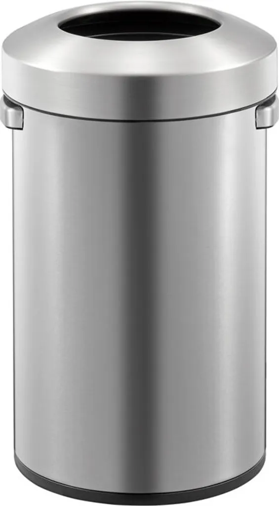 EKO Urban Poubelle 50L en Acier Inoxydable Mat - Design Robuste et Chic
