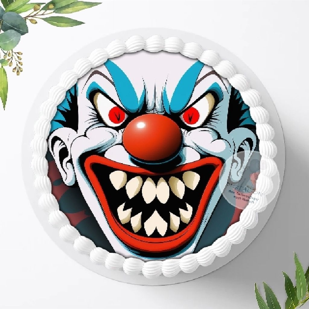 Für die Geburtstags Torte ein Tortenaufleger, Zuckerbild mit dem Motiv: Halloween , Essbares Foto für Torten, Fondant, Ø 20cm, 1190z