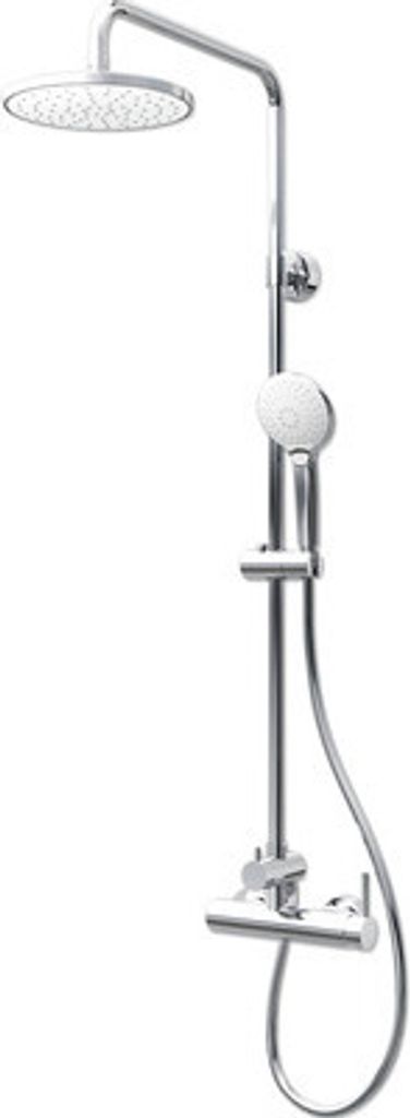 Duschsäule inkl. Einhebelmischer Schulte Modern rund White Style D9692614 02