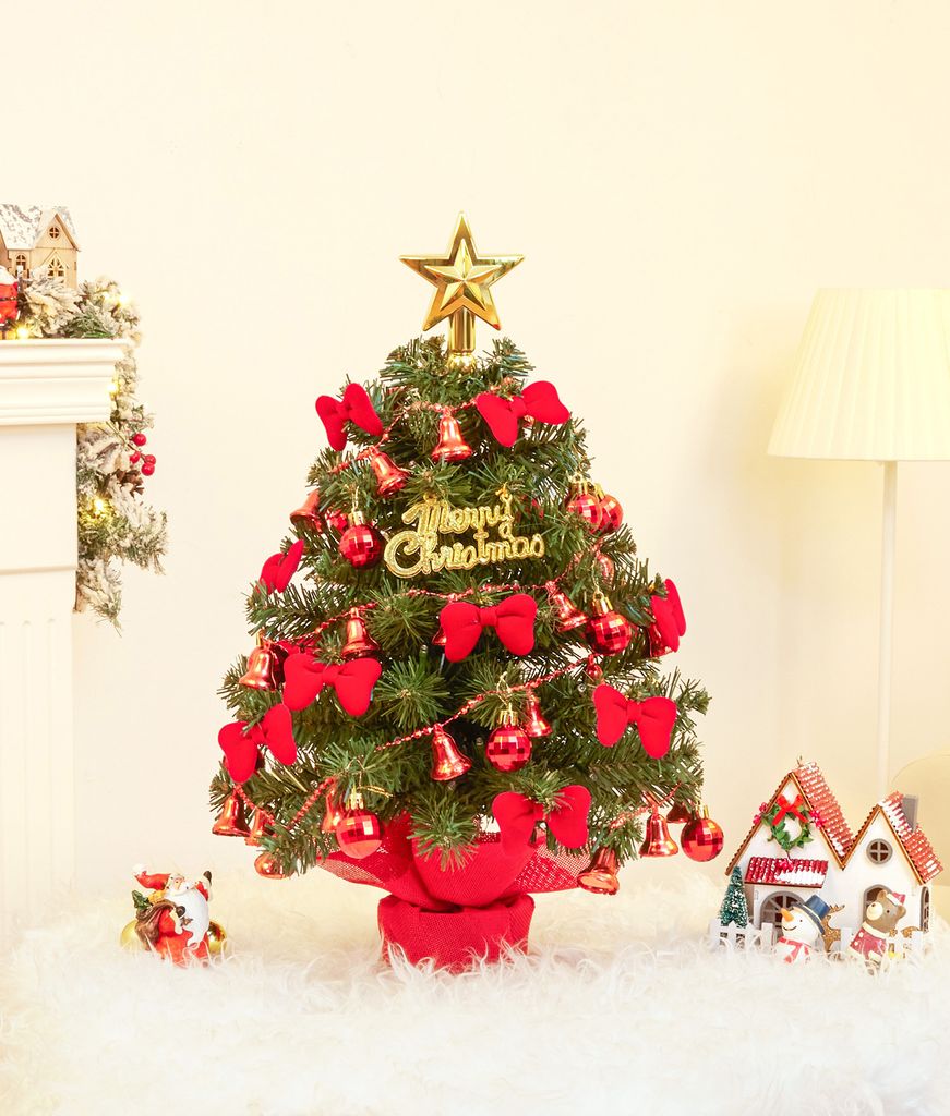 40cm Mini Weihnachtsbaum mit 30 warmweiß LEDs, 8 Licht Produktbild 