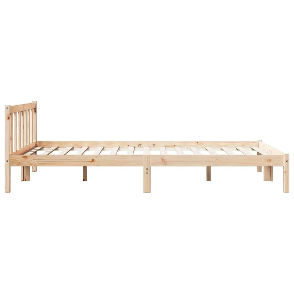 Offerta SYFAX Letto Extra Lungo 140x210 - Legno Massello Prezzo Shock - 4