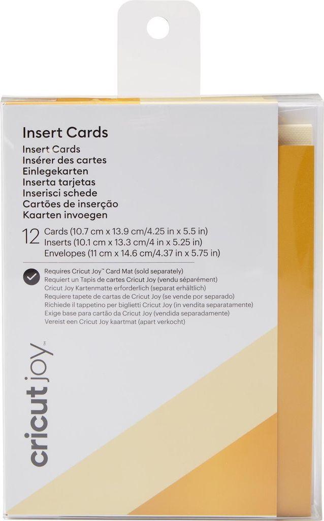 Cricut | Joy Einlegekarten Crème Bronze 10,7x13,9cm 12St.